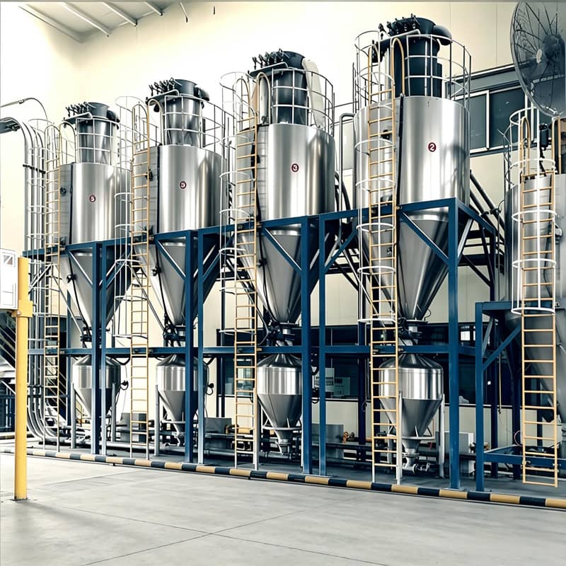 Positive pressure dense phase conveying system